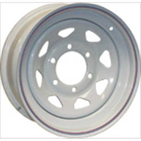 TOTALTURF 20422 15 x 5 Tire & Wheel 5 Lug Wheel Spoke; White TO89072